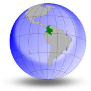 colombia-153342_1280 outline of globe with country of Colombia highlighted; A Major Energy Market
