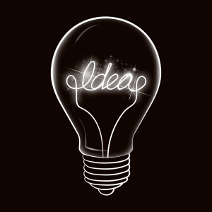 idea-1289871_1280 white outline of lightbulb on black background with idea in white inside lightbulb