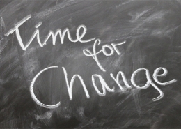 change-671374_1280 image of chalkboard with "time for change" written on it in white chalk; Soft Skills Matter: Flexibility