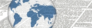 news-1074604_1280 image of transparent globe with newspaper; Ukraine natural gas Russia
