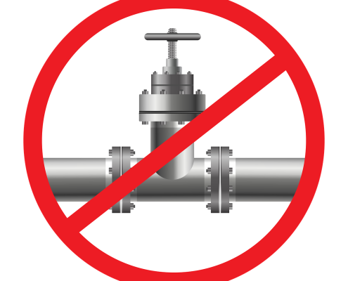 stop-7101827_1280 image of gas pipeline valve against white background in red circle with red line through it; Ukraine Russia natural gas