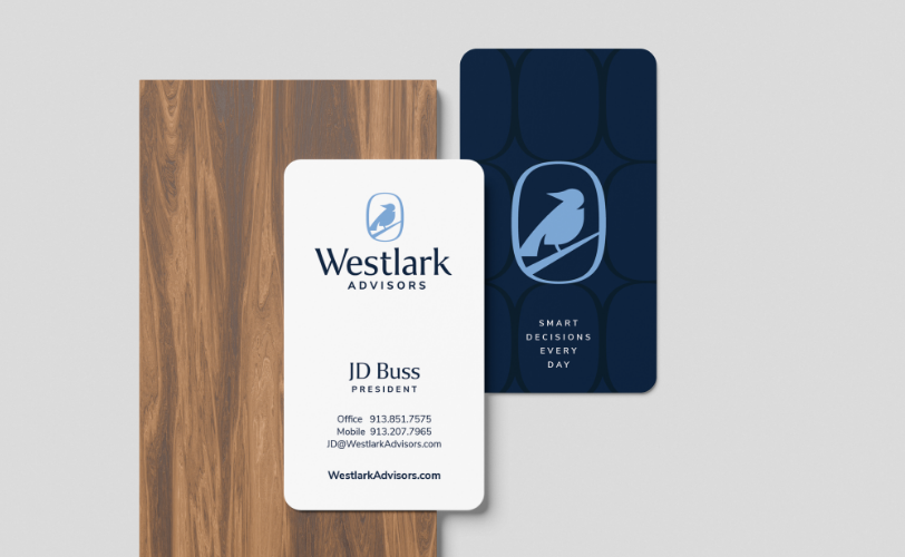 mockup of new Westlark Advisors business card