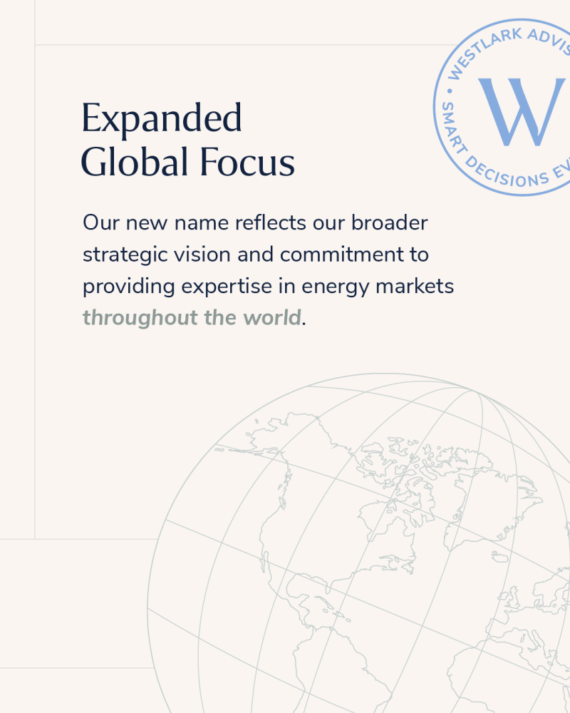 Post 02 - Slide 03 (1) white background with W in a circle in upper right corner and Expanded Global Focus as title in dark blue; Why Rebrand