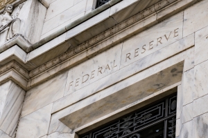 Federal Reserve Building in Washington DC closeup image of the entrance to the Federal Reserve building at an angle; Current Events July 2025; 2026 what to expect energy