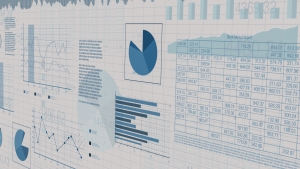 financial charts, stock market charts and graphs on a screen, financial data; data integrity EIA