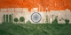 outline of different ways to generate/create fuel against backdrop of Indian flag