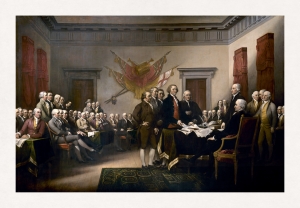United States Declaration of Independence painting of adoption of Declaration of Independence 1776; 250th Anniversary of Independence